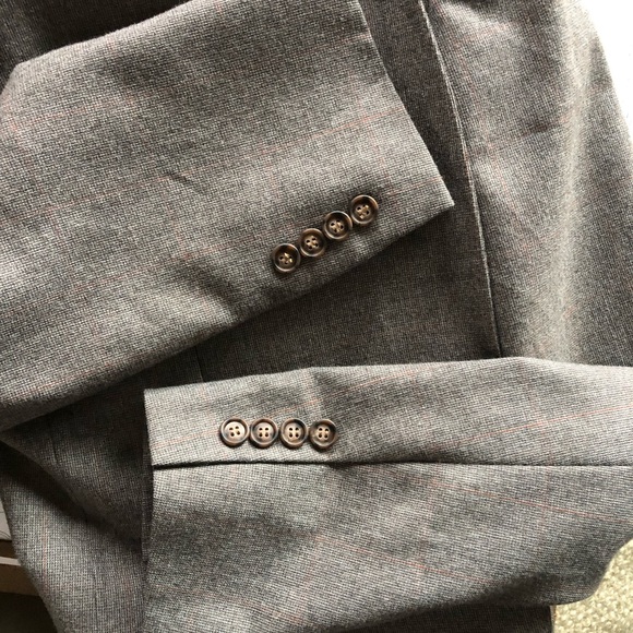 Vintage Gray Wool Blazer - Picture 7 of 7